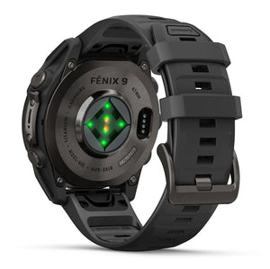 Garmin fēnix® 9 47 mm AMOLED Sapphire 010-04762-11 - Titanio e silicone