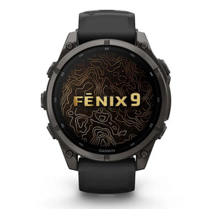 Garmin fēnix® 9 47 mm AMOLED Sapphire 010-04762-11 - Titanio e silicone