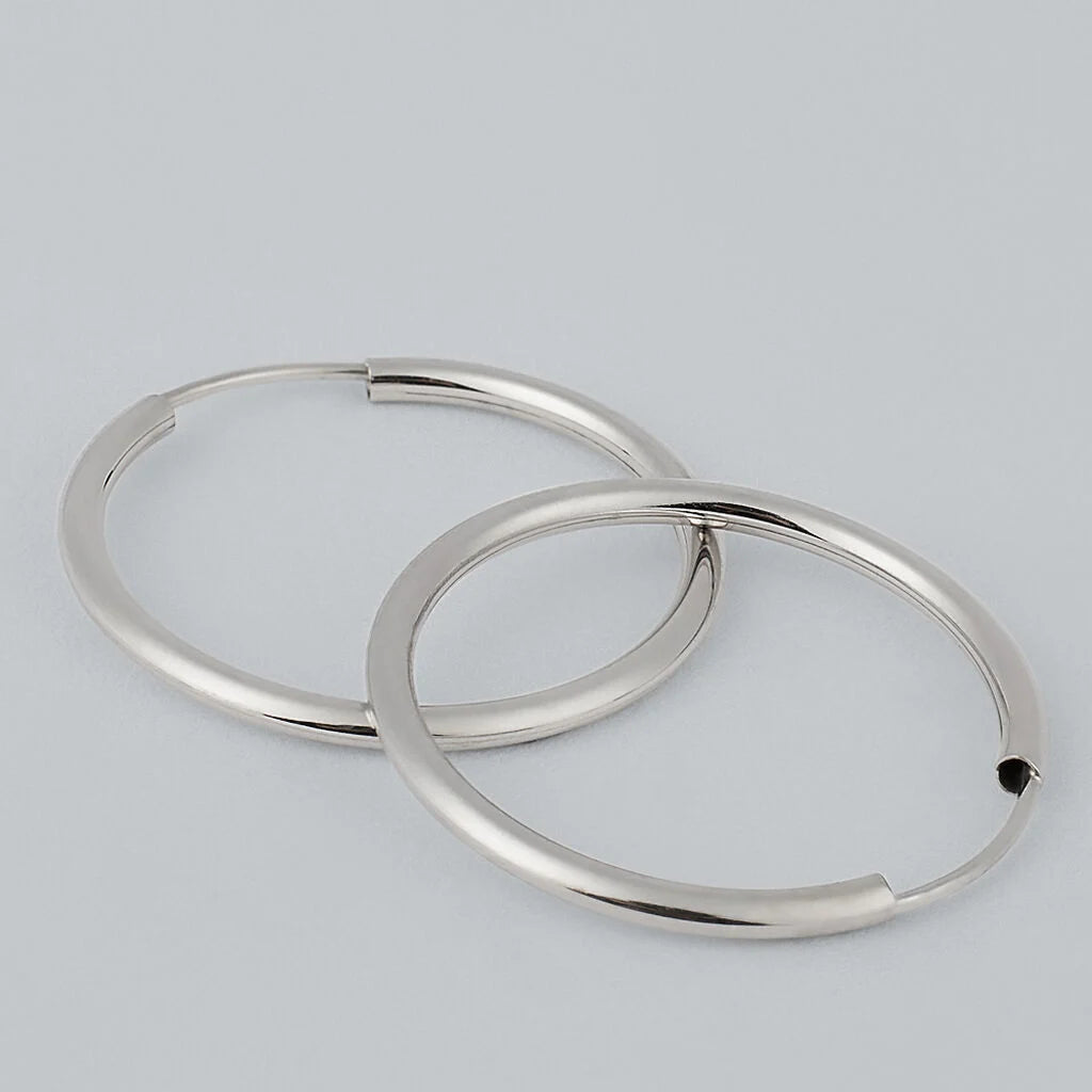 Orecchini Stroili Toujours oro bianco 375 donna 20 mm-2b Gioielli