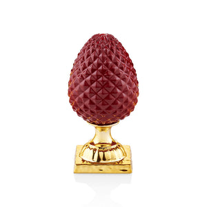 Scultura Ottaviani Pigna Diamante rosso-oro-2b Gioielli