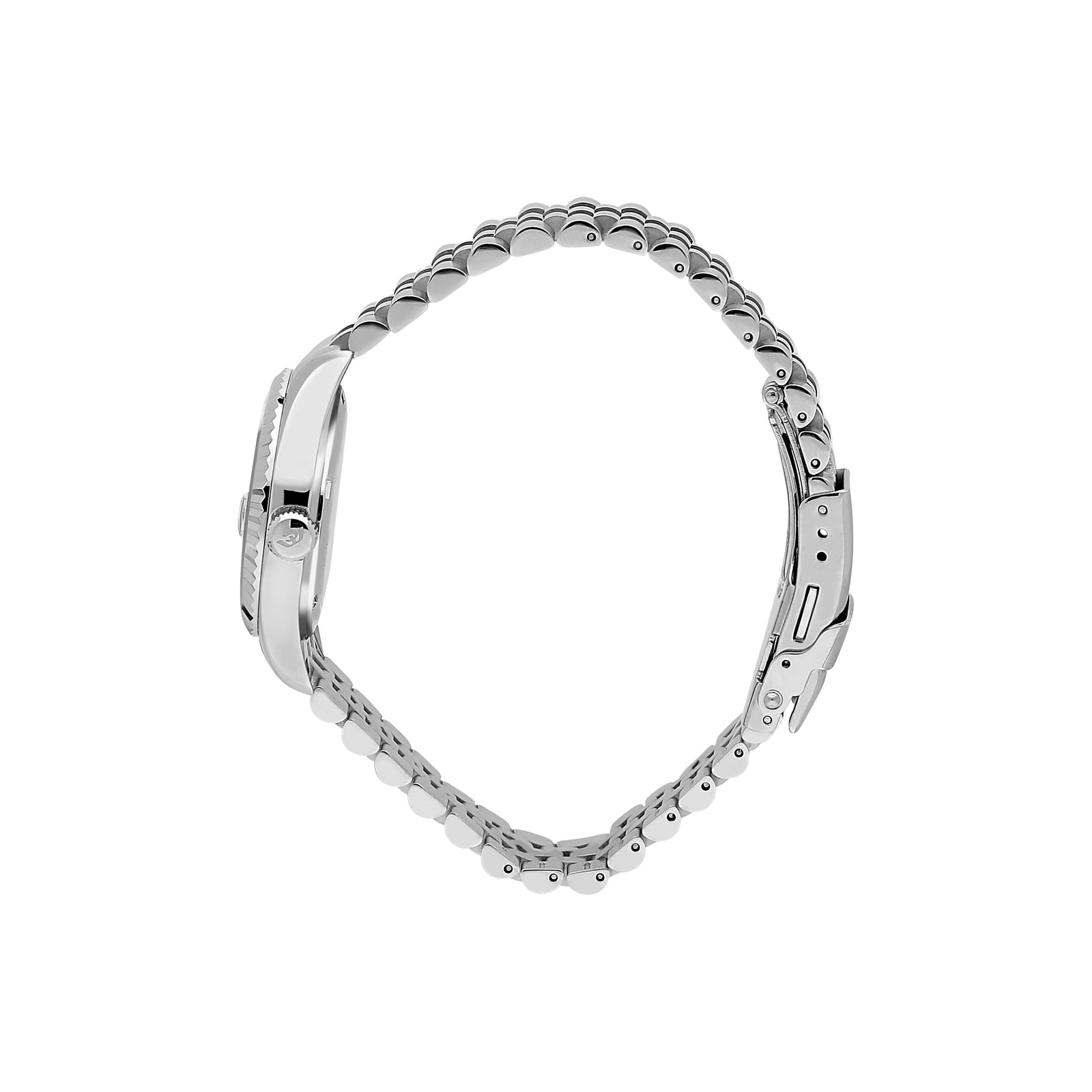 Philip Watch Caribe Urban R8253597606, profilo della cassa e bracciale in acciaio