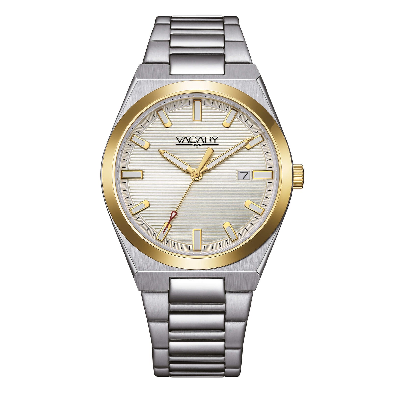 Vagary Timeless IB9-735-11 uomo acciaio bicolore 38 mm-2b Gioielli