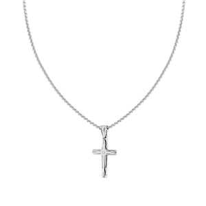 Collana uomo in acciaio croce-2b Gioielli