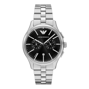 Cronografo Emporio Armani AR11691 uomo 42 mm quadrante nero - vista frontale
