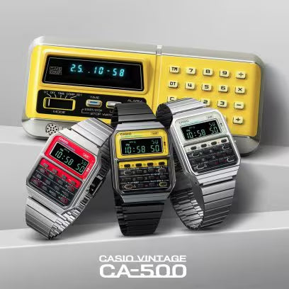 Orologio Casio Collection CA-500WEGG-9BEF Edgy uomo calcolatrice-2b Gioielli