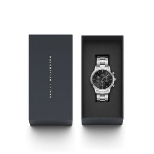 Orologio DW Iconic Link Onyx DW00100645 cronografo uomo 42 mm-2b Gioielli