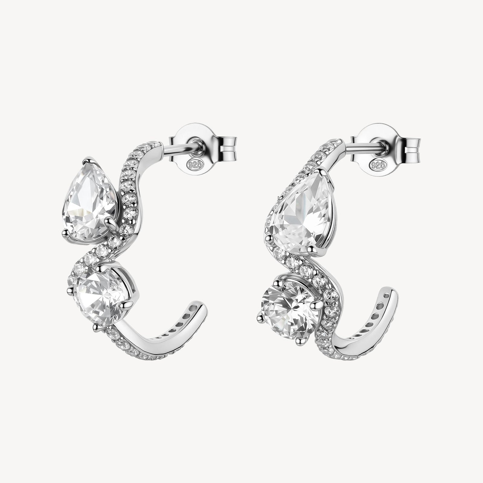 Orecchini Brosway Fancy FIW185 – Cerchi argento e zirconi-2b Gioielli