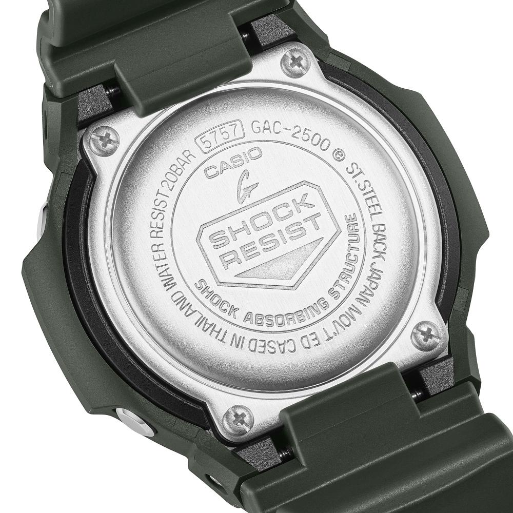 Casio G-SHOCK GAC-2500-3AER verde scuro | Serie GAC-2500-2b Gioielli