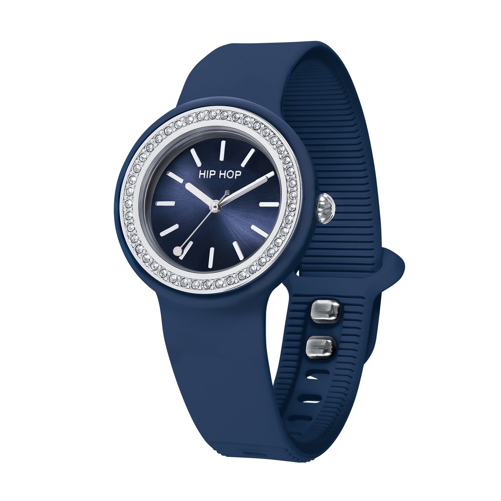 Orologio Hip Hop Hero.Dot Bezel HWU1304 donna 34 mm blu-2b Gioielli