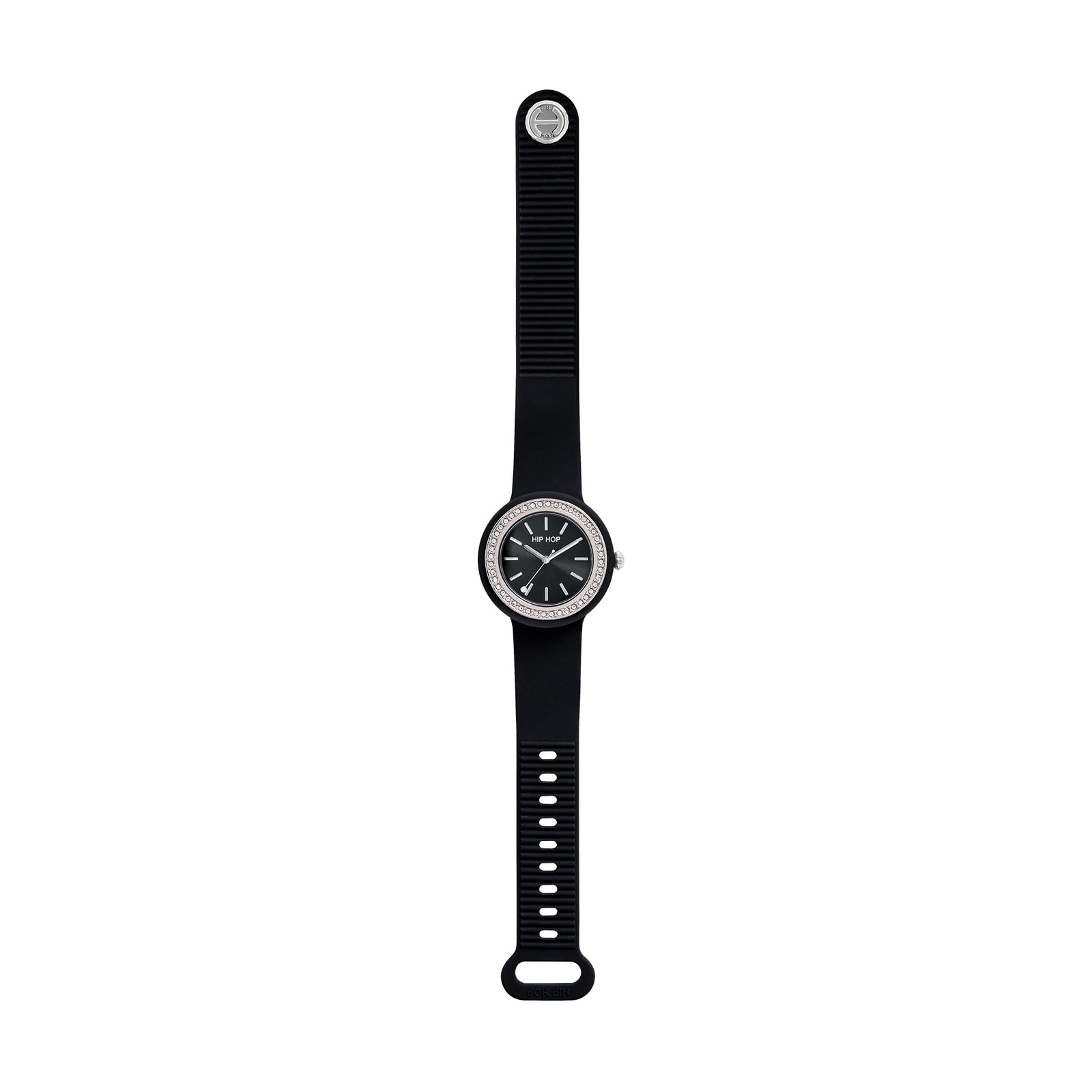 Orologio Hip Hop Hero.Dot Bezel HWU1305 donna 34 mm nero-2b Gioielli