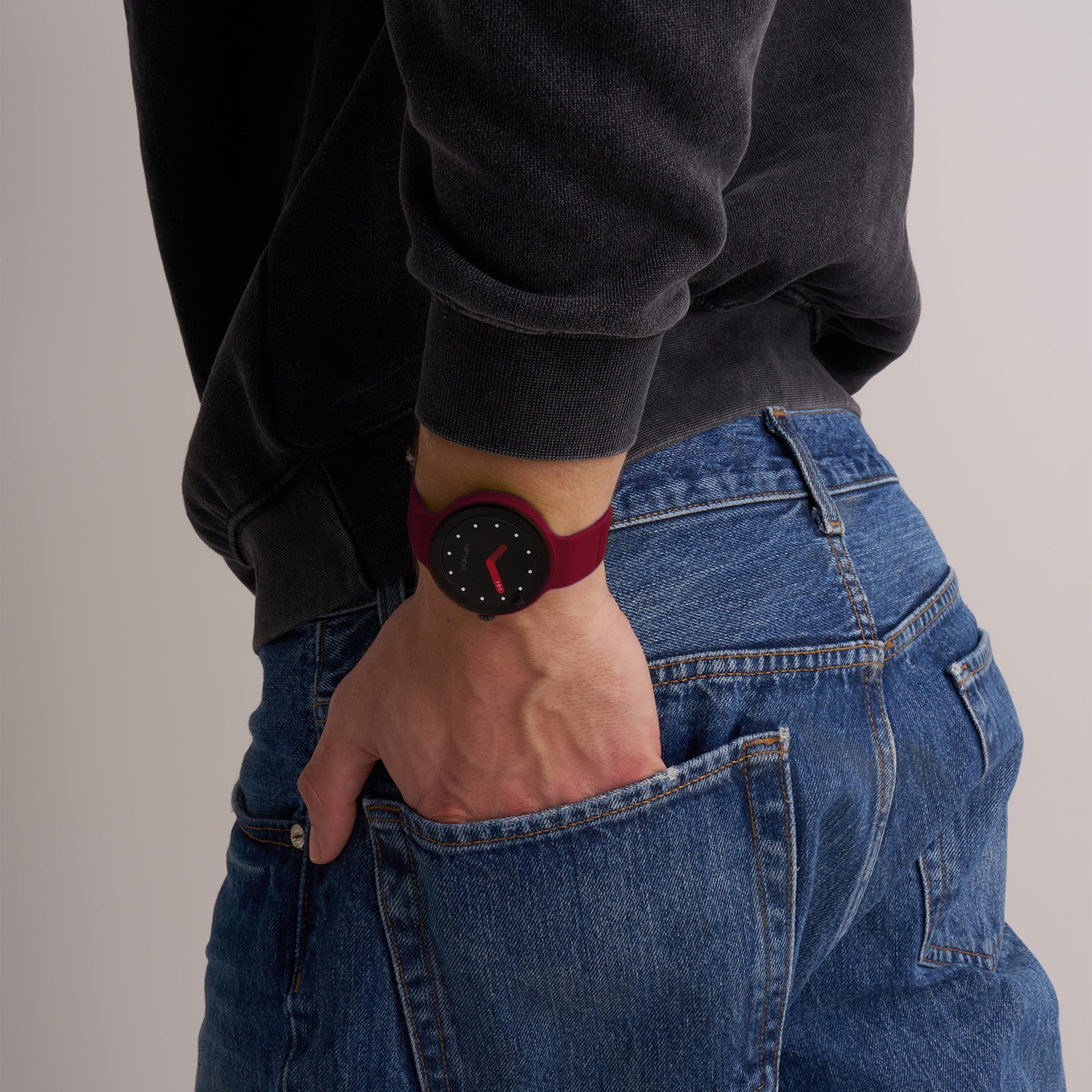 Smartwatch Hip Hop Hero.Next HWU1316 41 mm bordeaux/azzurro-2b Gioielli