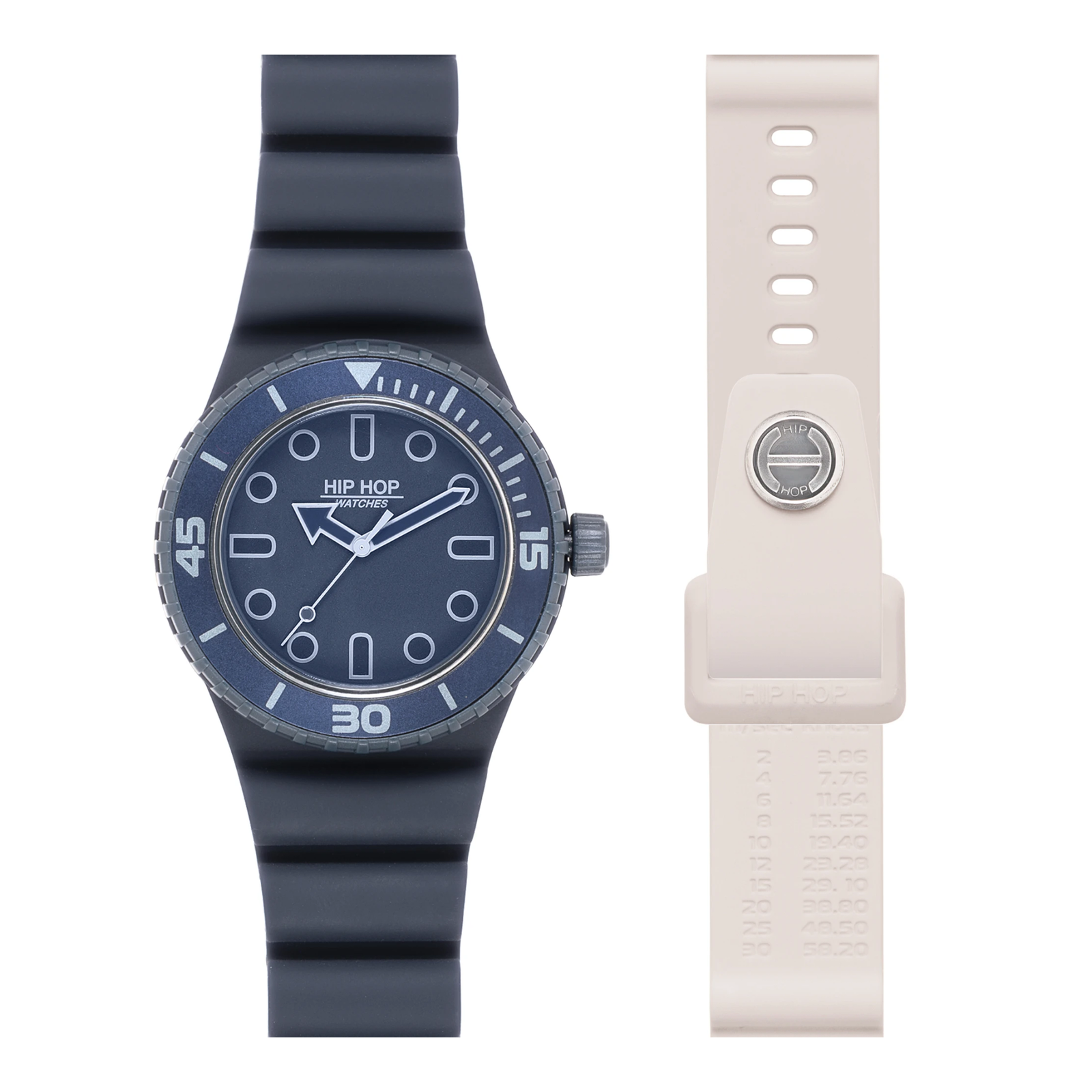 Orologio Hip Hop Master HWU1333 uomo 41 mm blu/ghiaccio-2b Gioielli