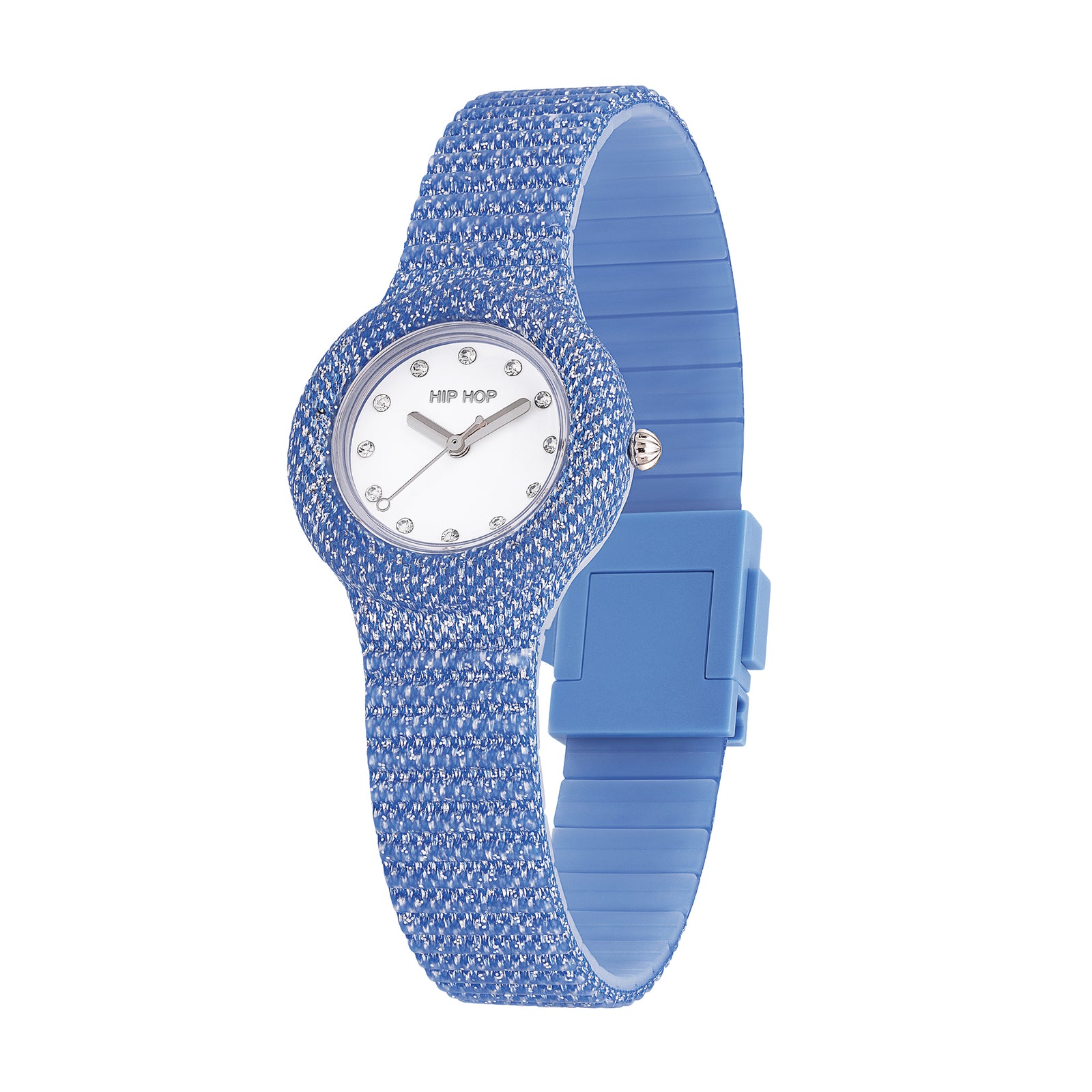 Orologio Hip Hop Shimmer Crush HWU1337 donna 32 mm blu-2b Gioielli