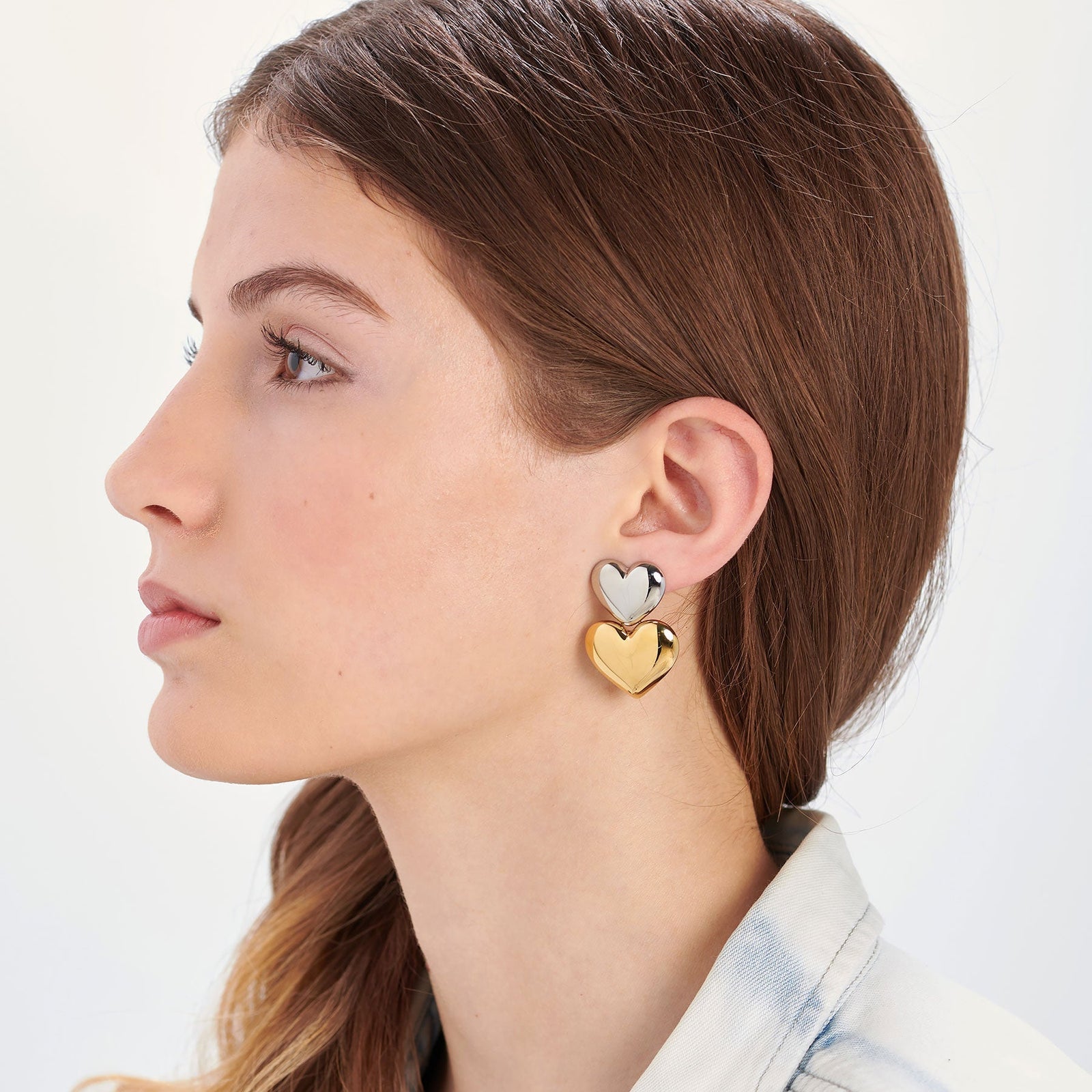 Orecchini S'Agapõ STELLAR SSE63 – Cuori oro PVD-2b Gioielli