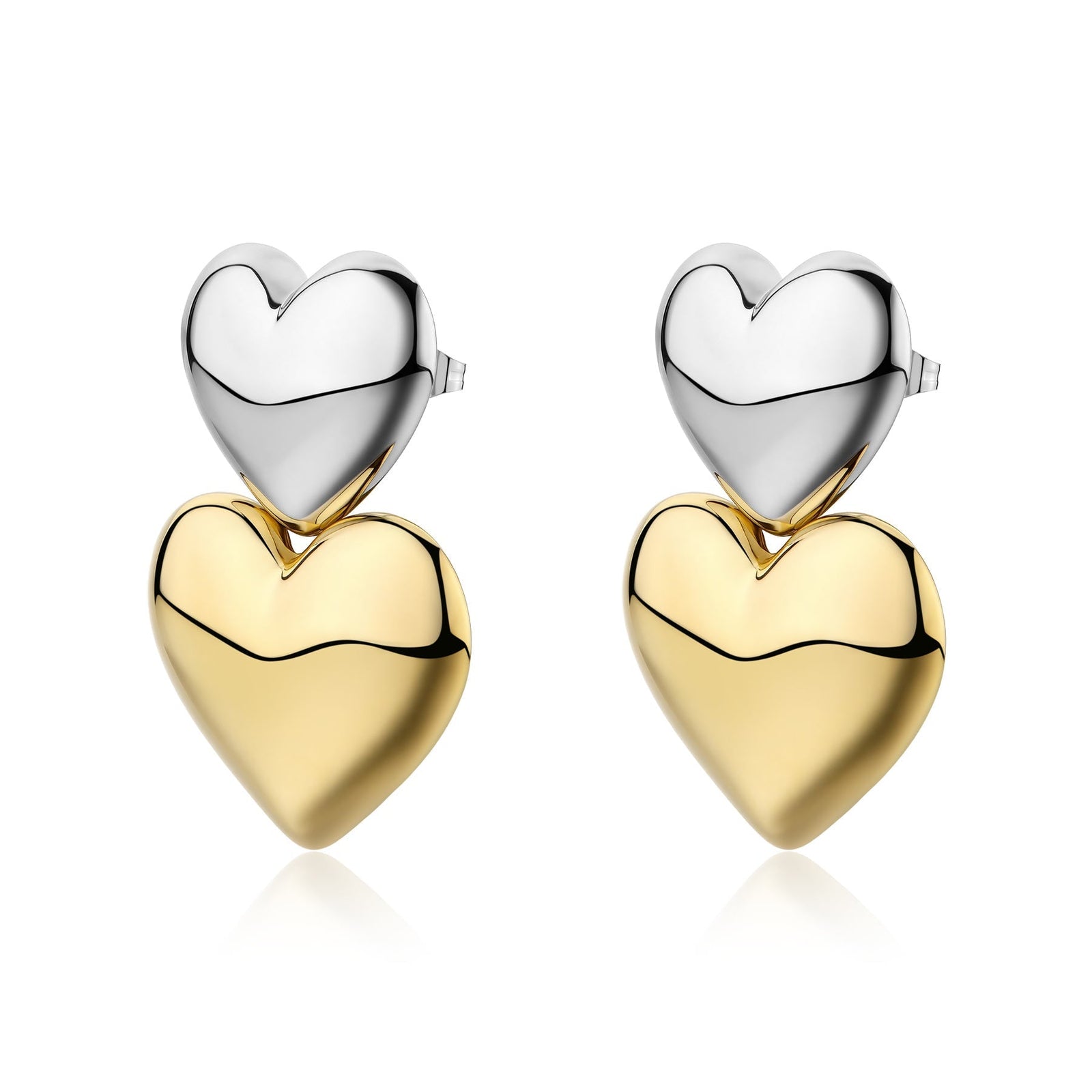 Orecchini S'Agapõ STELLAR SSE63 – Cuori oro PVD-2b Gioielli