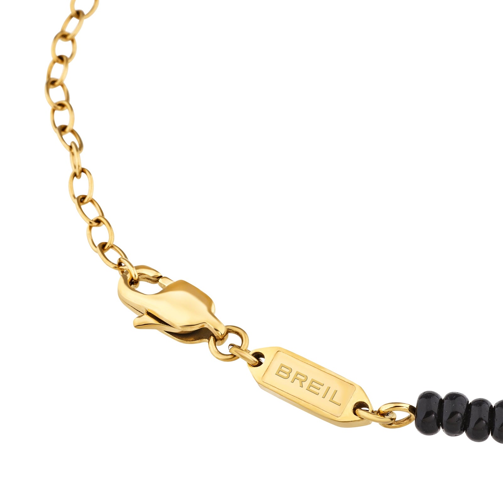 Collana Breil Infinite Star TJ4171 uomo – Agata nera e oro PVD-2b Gioielli