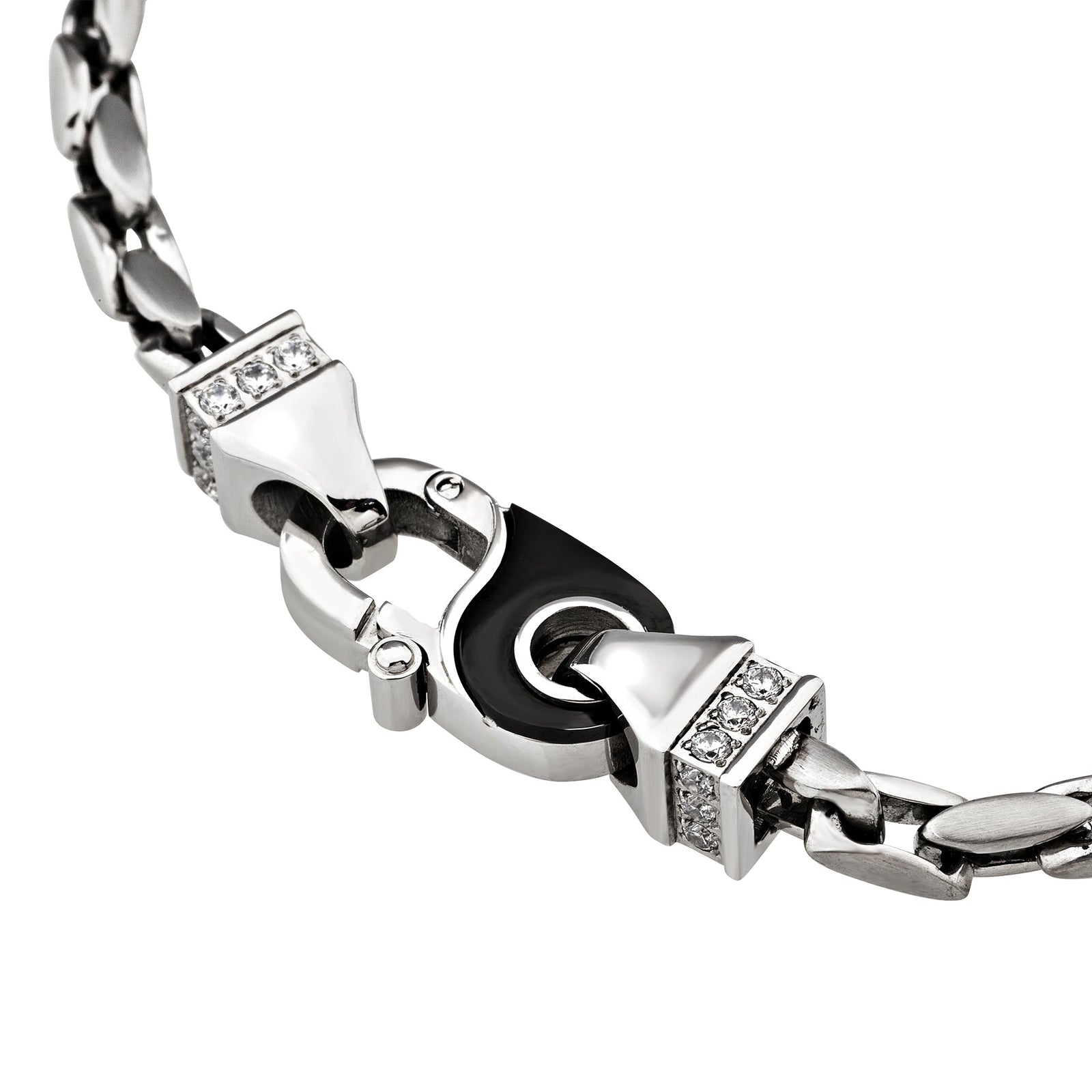 Bracciale Breil Lock Prestige TJ4246 uomo – Acciaio IP nero-2b Gioielli