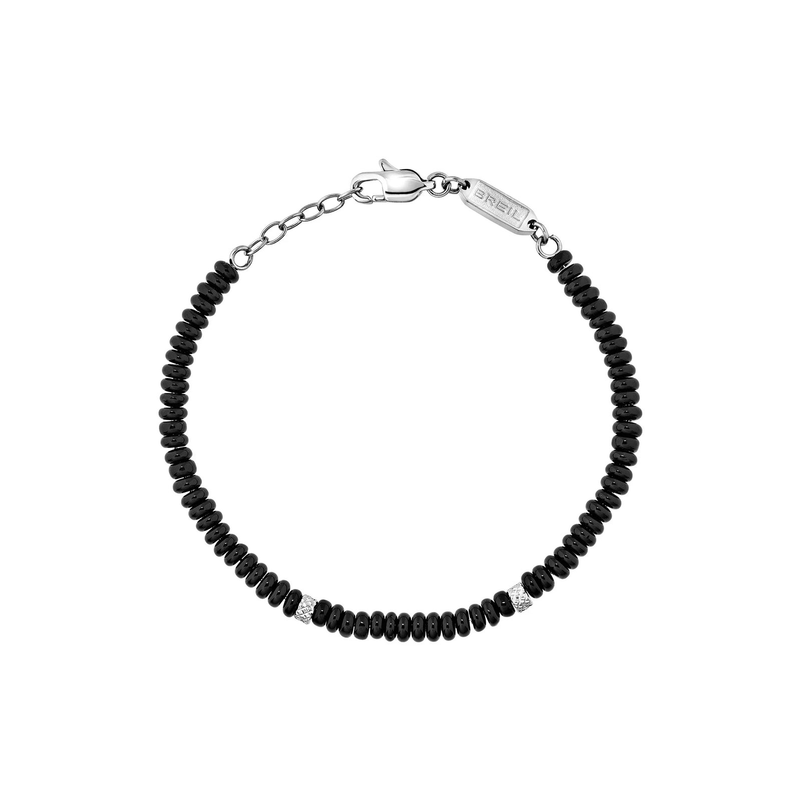 Bracciale Breil Infinite Star TJ4174 uomo nero e acciaio-2b Gioielli