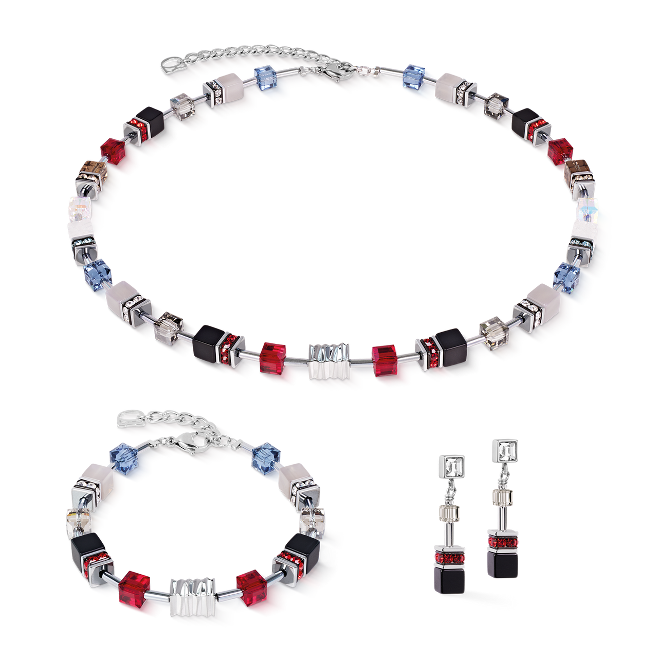 Bracciale Coeur de Lion GeoCUBE Iconic Wave Urban 3025301203 argento-2b Gioielli