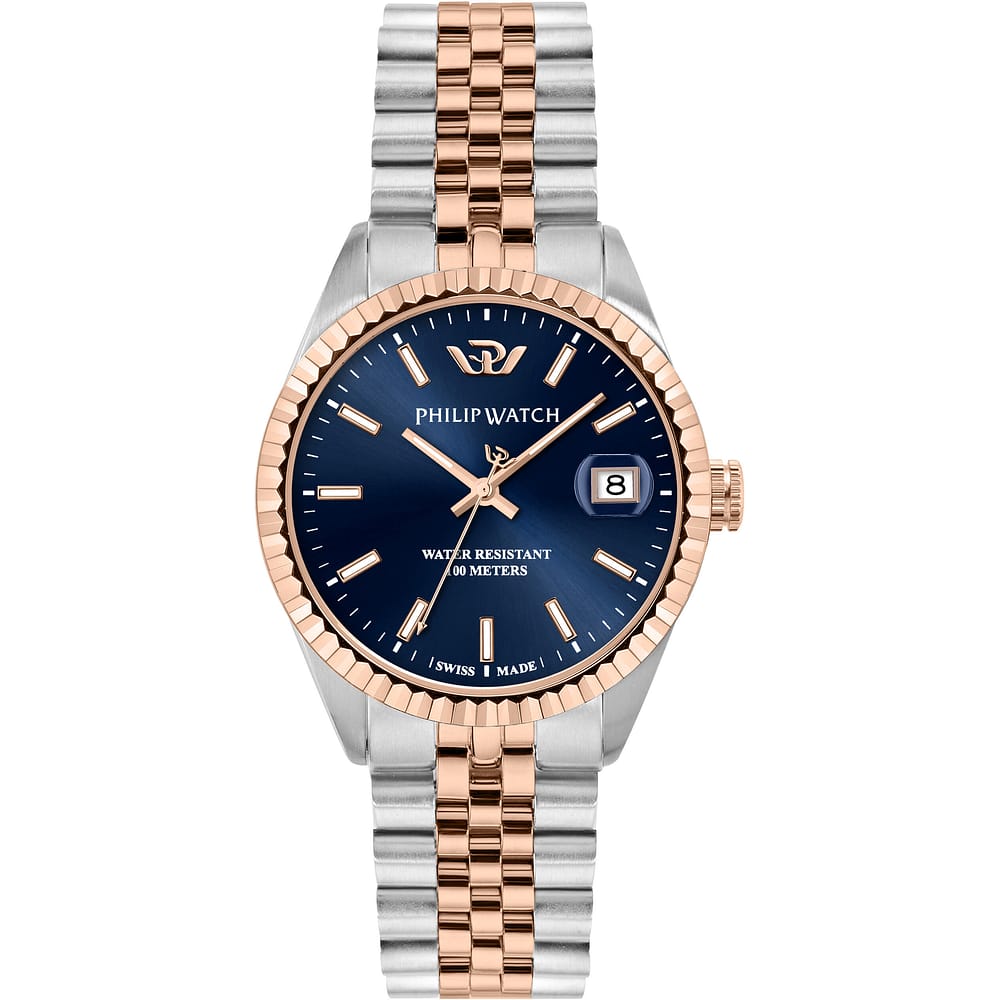 Orologio Philip Watch Caribe Urban R8253597118 uomo blu e rose gold-2b Gioielli