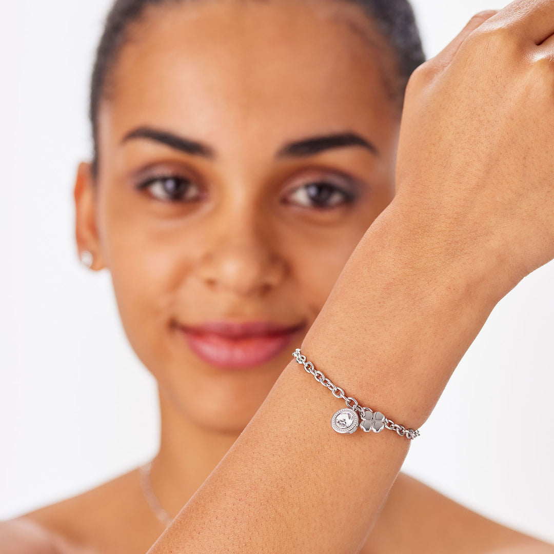 Bracciale S'Agapõ Lucky Light SKT58 quadrifoglio-2b Gioielli