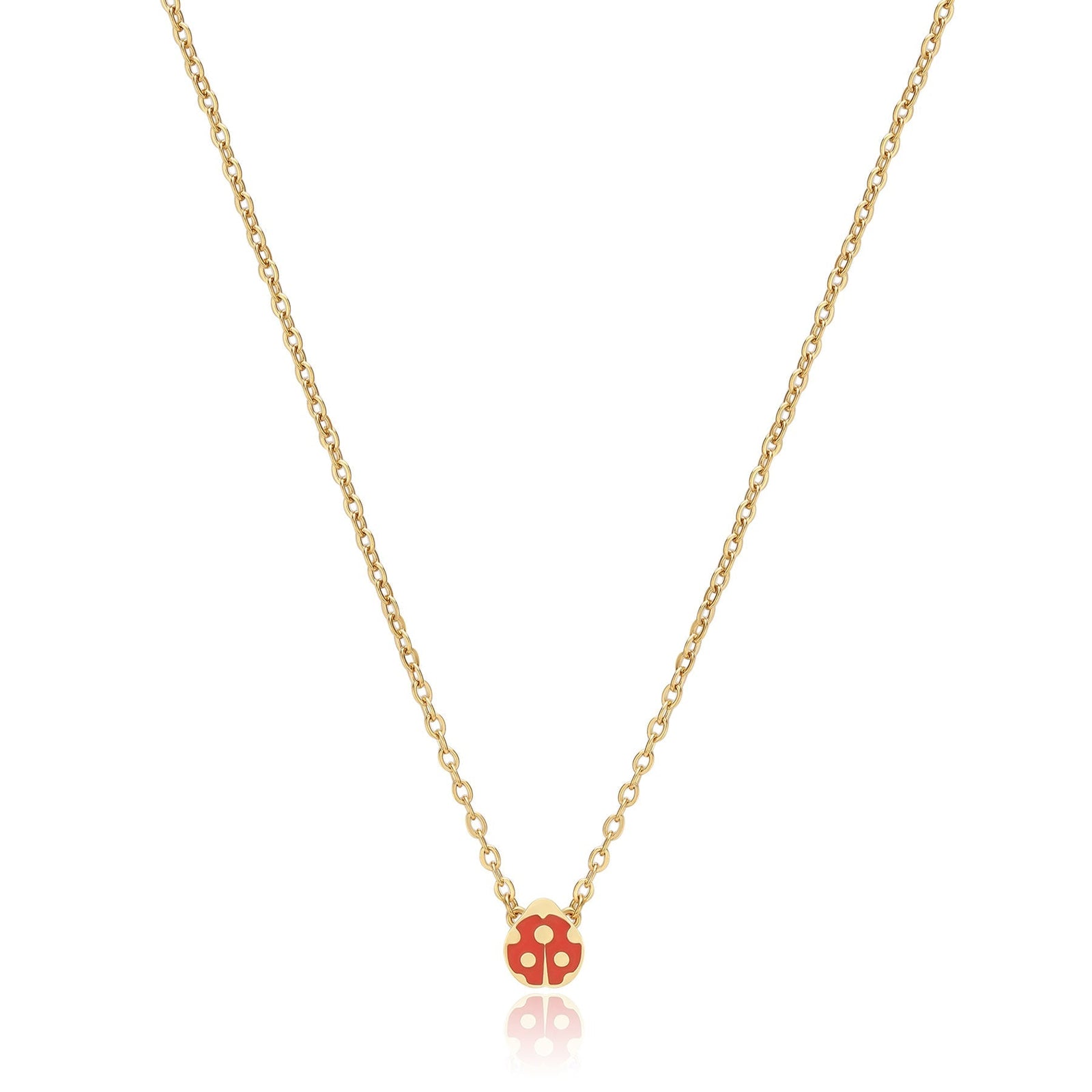 Collana S’Agapõ Click SCK259 dorata con coccinella rossa – foto principale