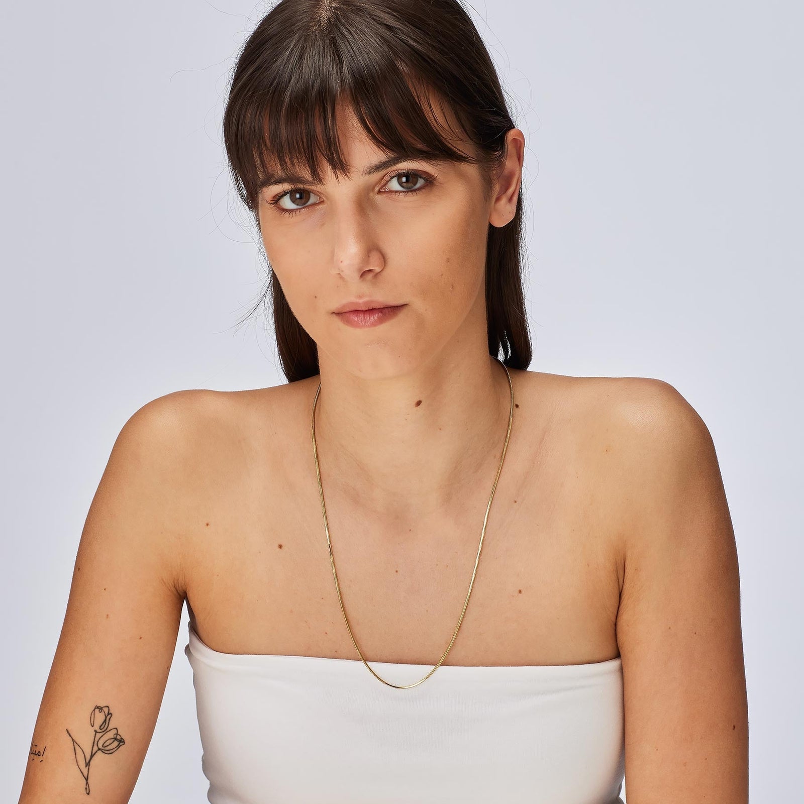 Collana lunga S’Agapõ Chunky SHK91 dorata Snake — foto 2