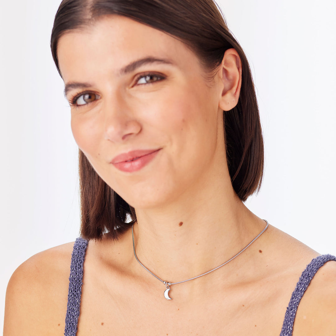 Collana S'Agapõ Click SCK286 luna pendente-2b Gioielli