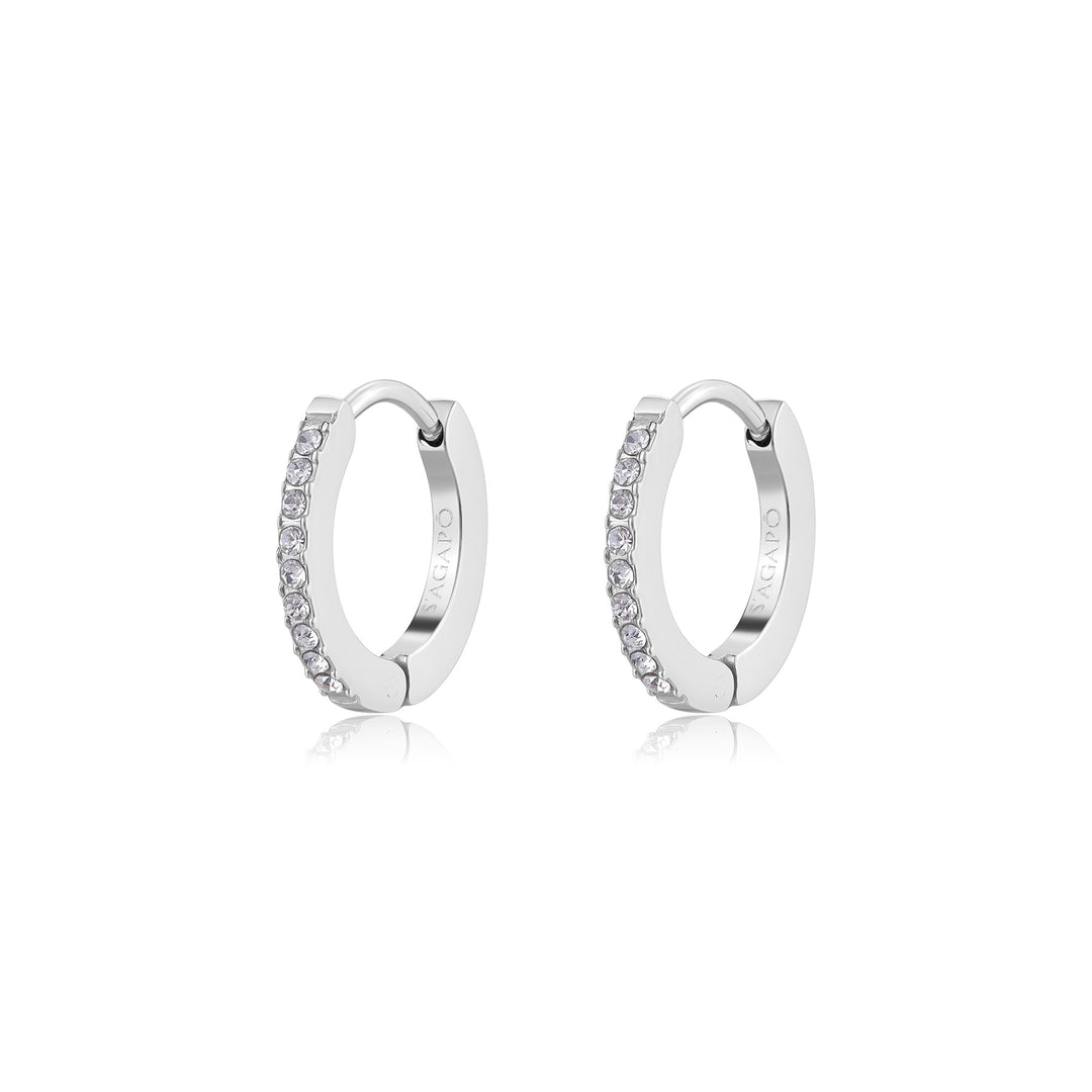 Orecchini S'Agapõ Dazzly SDZ116 cerchietti con cristalli-2b Gioielli