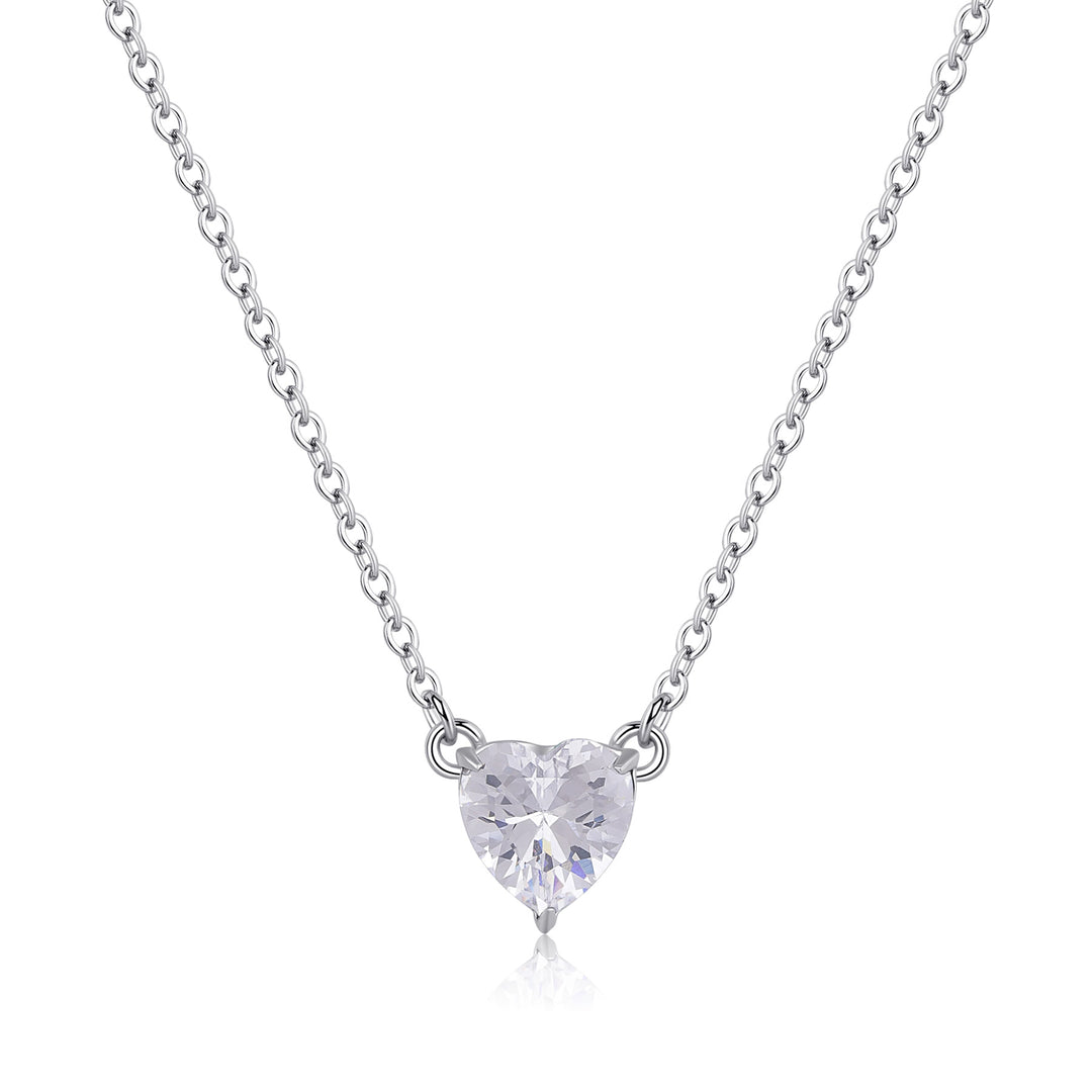 Collana S'Agapõ Dazzly SDZ56 cuore zirconia-2b Gioielli