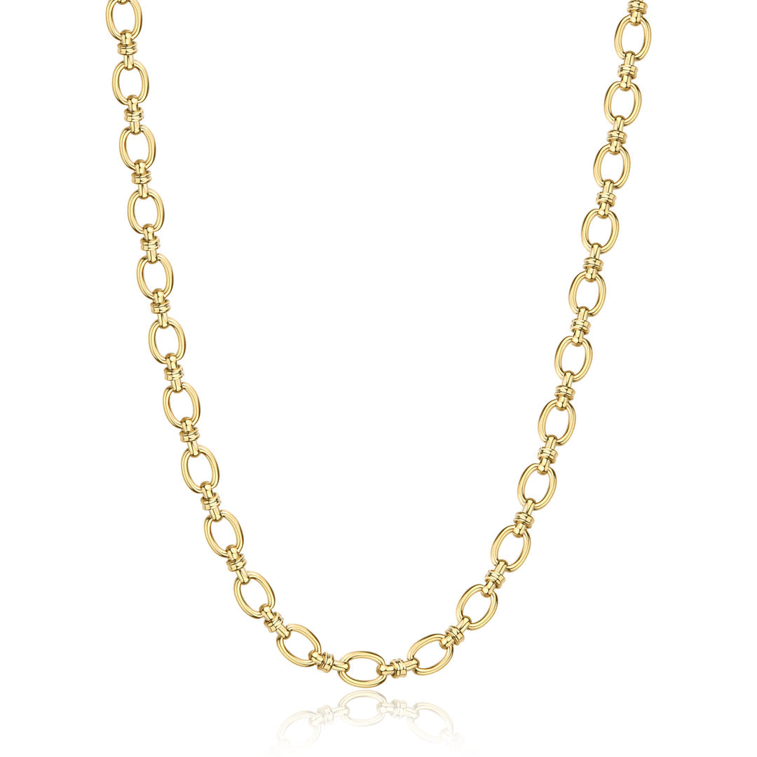 Collana S'Agapõ Chunky SHK109 catena PVD dorata-2b Gioielli