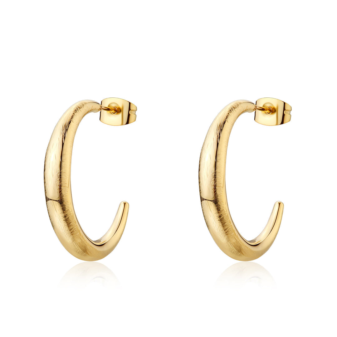 Orecchini S'Agapõ Chunky SHK123 cerchi piccoli dorati-2b Gioielli