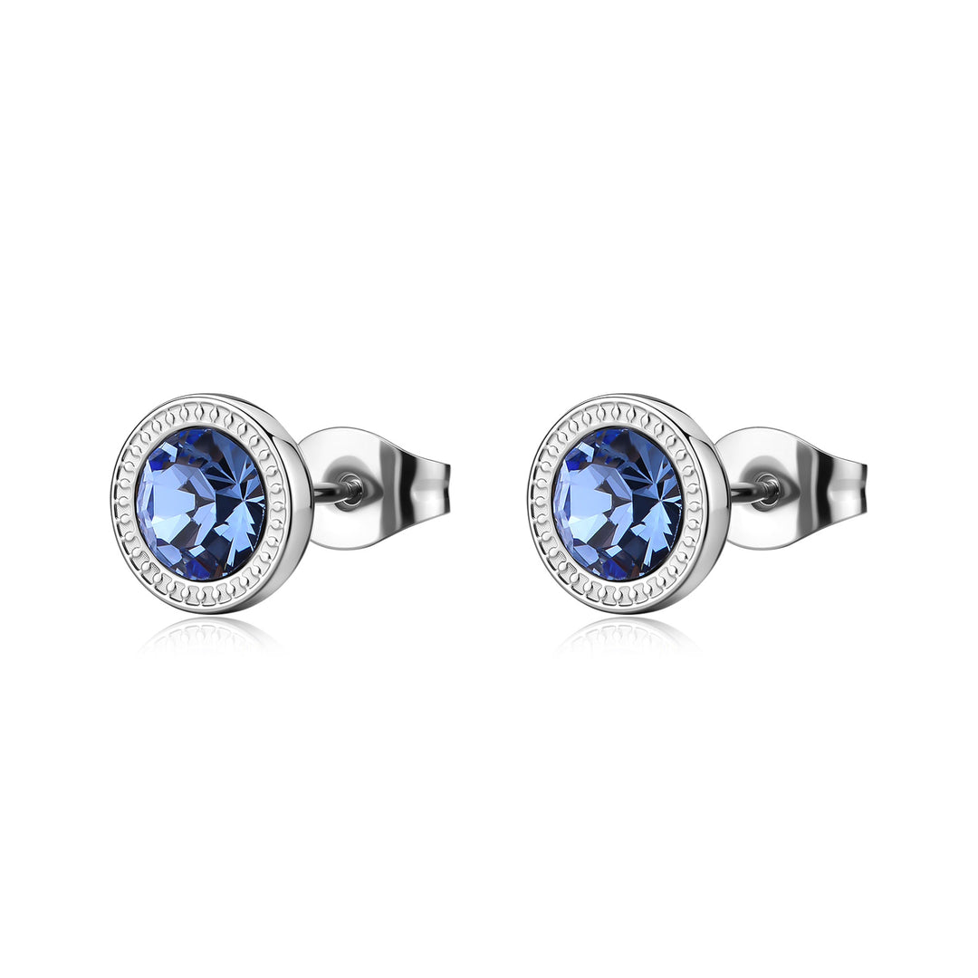 Orecchini S'Agapõ Lucky Light SKT66 cristallo azzurro-2b Gioielli