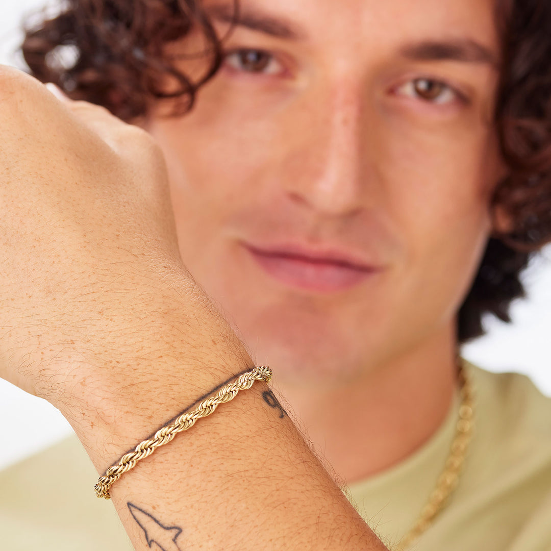 Bracciale S'Agapõ Ripple SRP93 catena torchon dorata-2b Gioielli