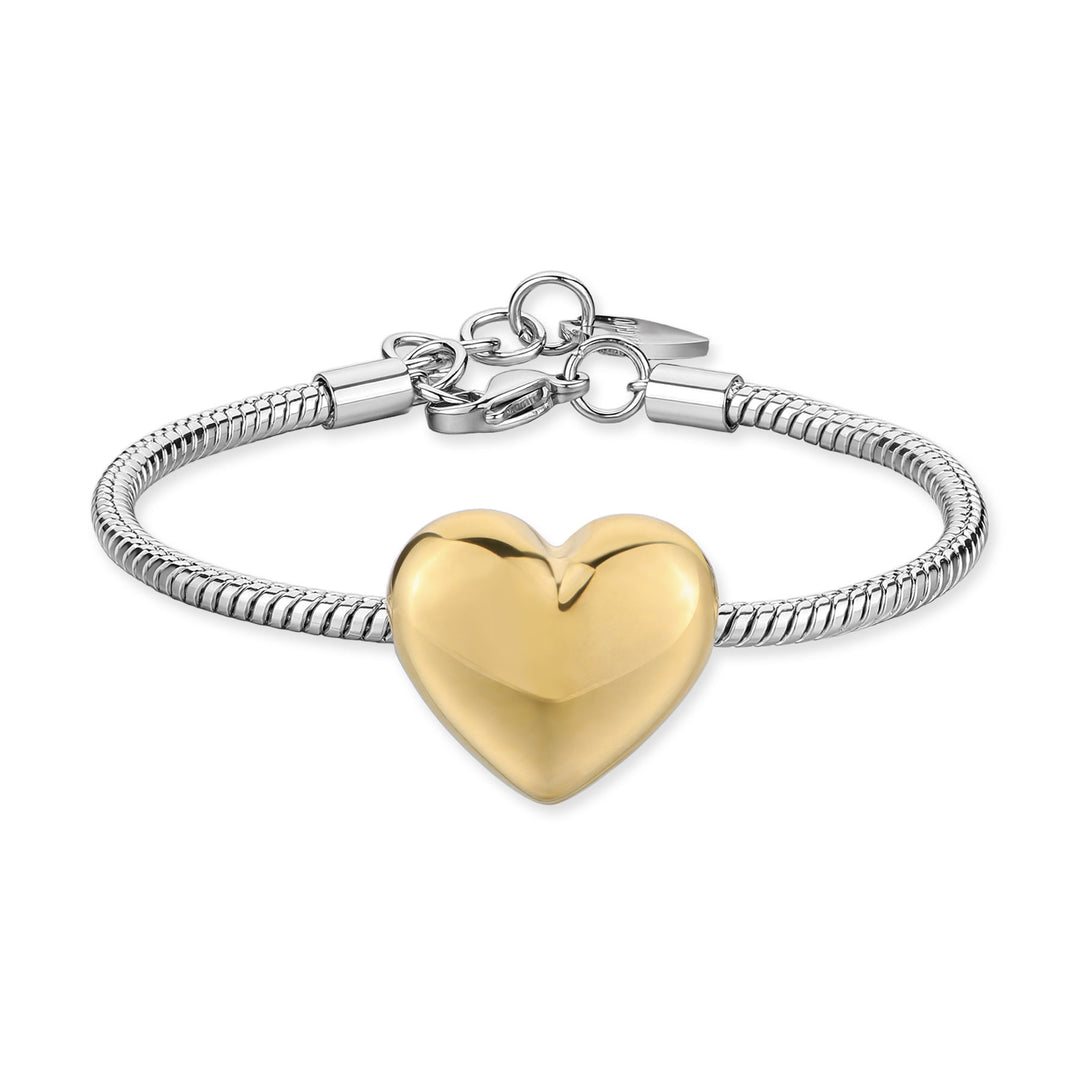 Bracciale S'Agapõ Stellar SSE60 cuore dorato-2b Gioielli