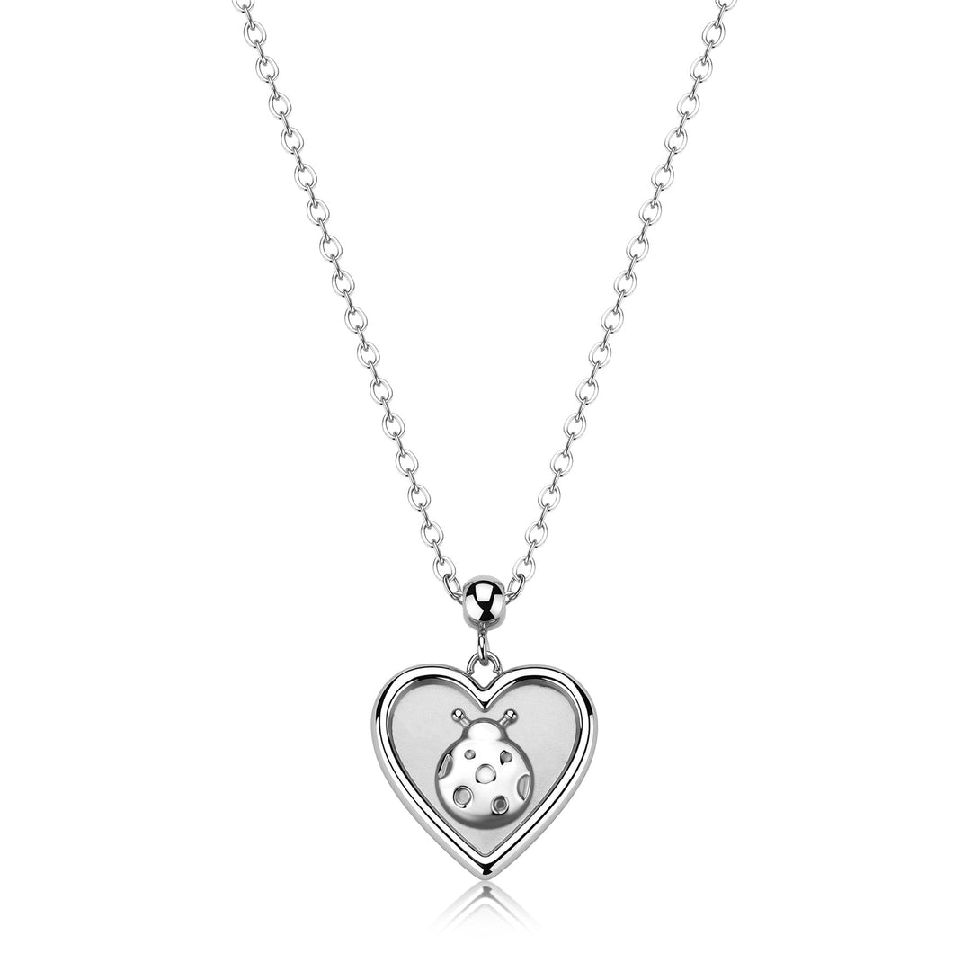 Collana S'Agapõ Duh Duh SUH06 cuore e coccinella-2b Gioielli