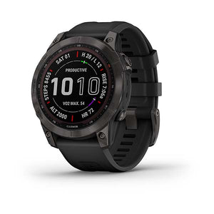 Orologio Garmin Fenix 7 010-02540-21 Sapphire Solar Titanium Carbon Grey 47 mm smartwatch-2b Gioielli