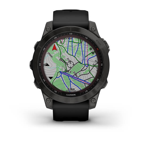 Orologio Garmin Fenix 7 010-02540-35 Sapphire Solar Titanium Black 47 mm smartwatch-2b Gioielli