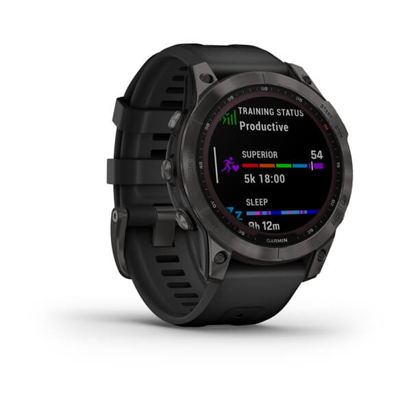 Orologio Garmin Fenix 7 010-02540-35 Sapphire Solar Titanium Black 47 mm smartwatch-2b Gioielli