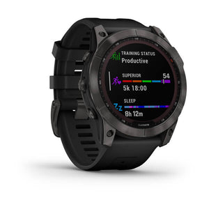 Orologio Garmin Fenix 7X 010-02541-11 Sapphire Solar Titanium Carbon Gray 51 mm smartwatch uomo-2b Gioielli