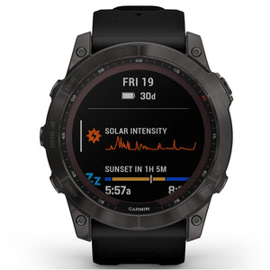 Orologio Garmin Fenix 7X 010-02541-11 Sapphire Solar Titanium Carbon Gray 51 mm smartwatch uomo-2b Gioielli