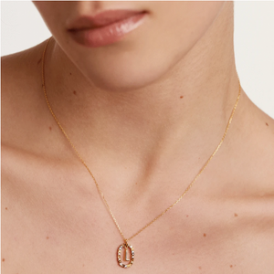 Collana PdPaola CO01-271-U Lettera L in argento 925 placcato oro 18 Kt-2b Gioielli