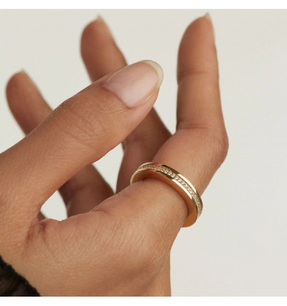Anello PdPaola AN01-630-12 Essentials Infinity donna argento-2b Gioielli