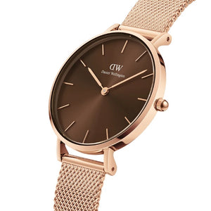 Orologio DW Petite Amber DW00100476 rose gold 28 mm donna-2b Gioielli