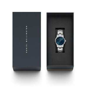 Orologio DW Iconic Link Arctic DW00100459 32 mm blu donna-2b Gioielli