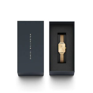 Orologio DW Quadro Pressed Unitone 20x26 mm oro DW00100485 donna-2b Gioielli