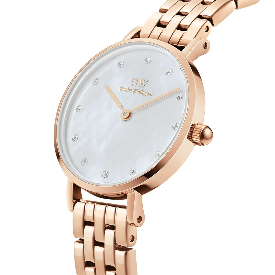 Orologio DW Petite Lumine 5-Link Melrose DW00100613 donna 28 mm-2b Gioielli