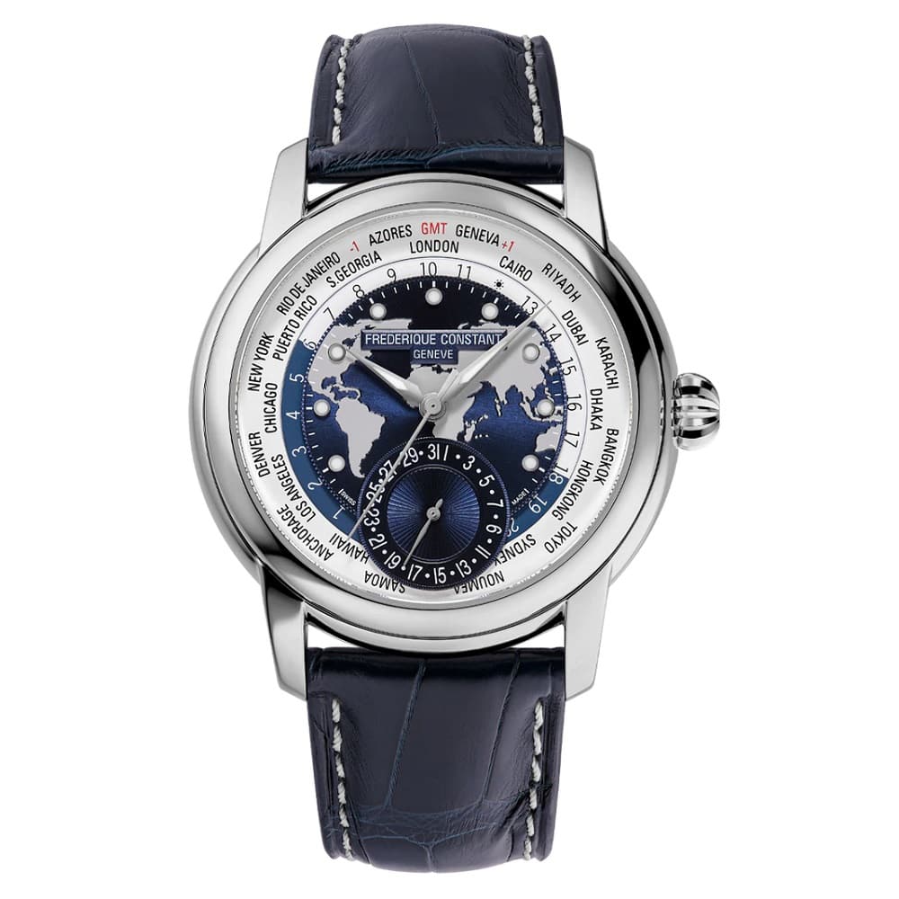 Orologio Frederique Constant Classics Worldtimer Manufacture FC-718NWWM4H6 Limited Edition 42 mm-2b Gioielli