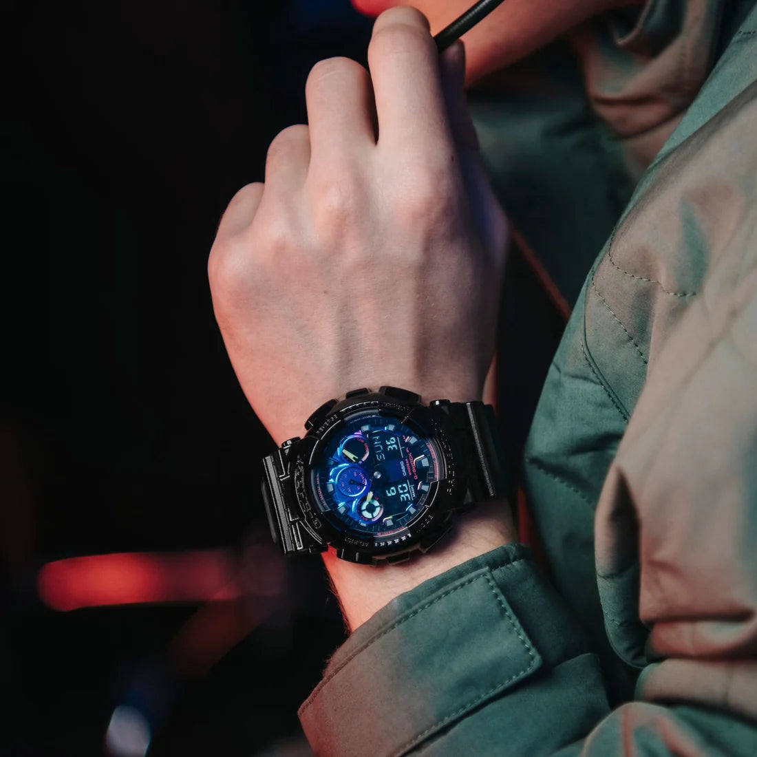 Orologio Casio G-Shock GA-100RGB-1AER Virtual Rainbow uomo-2b Gioielli