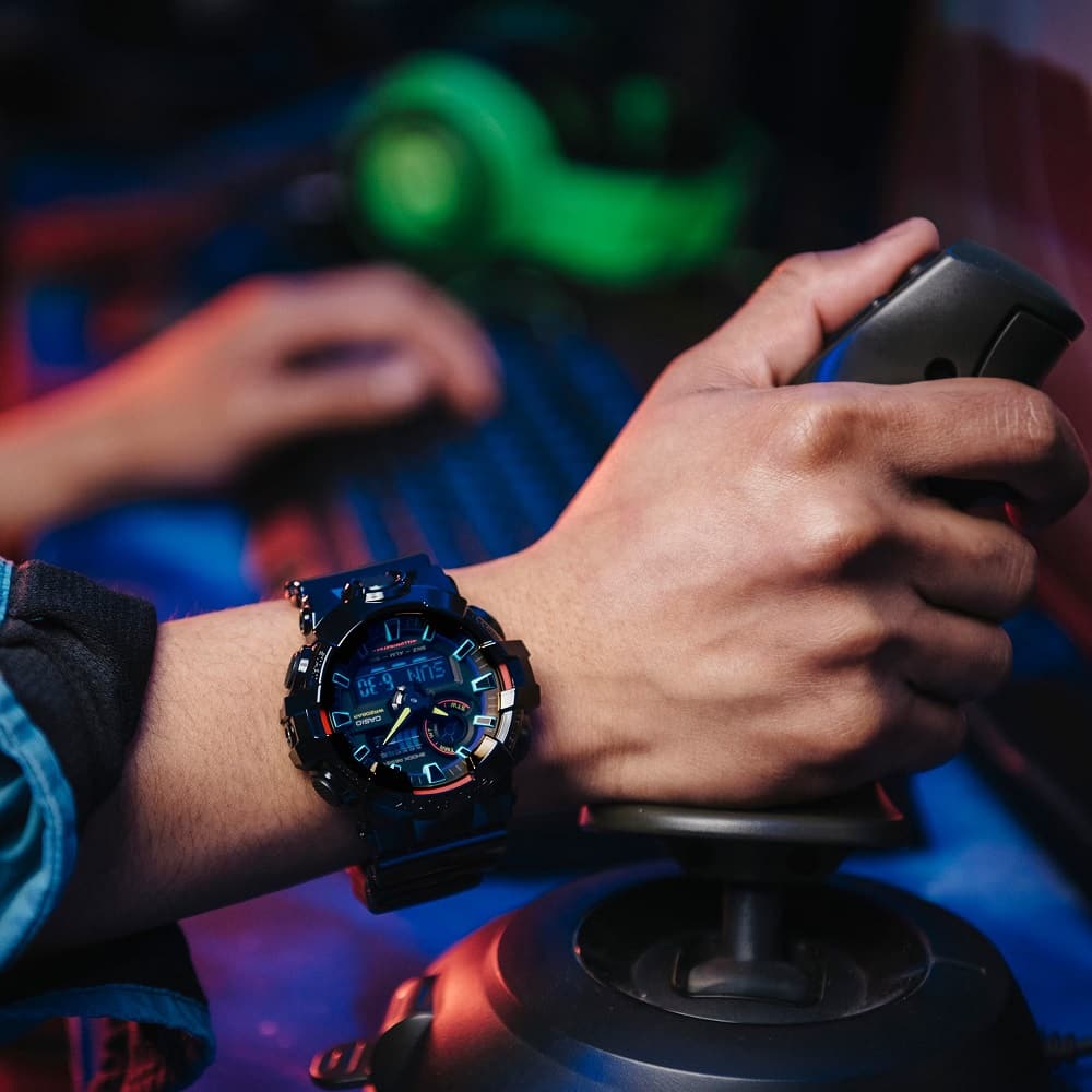 Orologio Casio G-Shock GA-700RGB-1AER Virtual Rainbow uomo-2b Gioielli